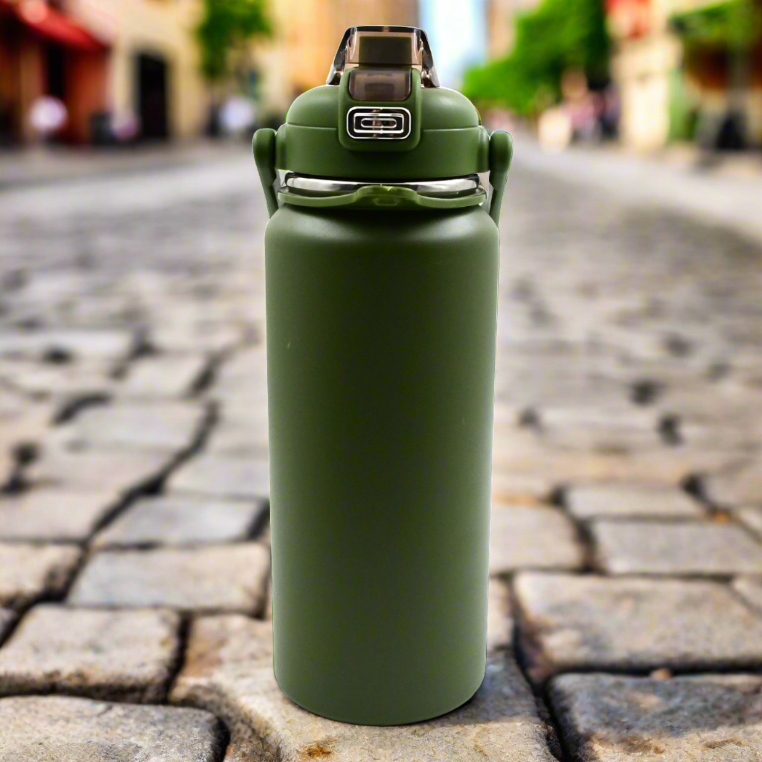 13039 Stainless Steel Water Bottle with Straw, Strap & Handle Vacuum Insulated Thermos Flask Double-Walled Coffee Thermos Flask Leak-proof Water Bottle for Sports, Fitness, Gym (1500ML) 13039 Stainless Steel Water Bottle with Straw, Strap & Handle Vacuum Insulated Thermos Flask Double-Walled Coffee Thermos Flask Leak-proof Water Bottle for Sports, Fitness, Gym (1500ML)